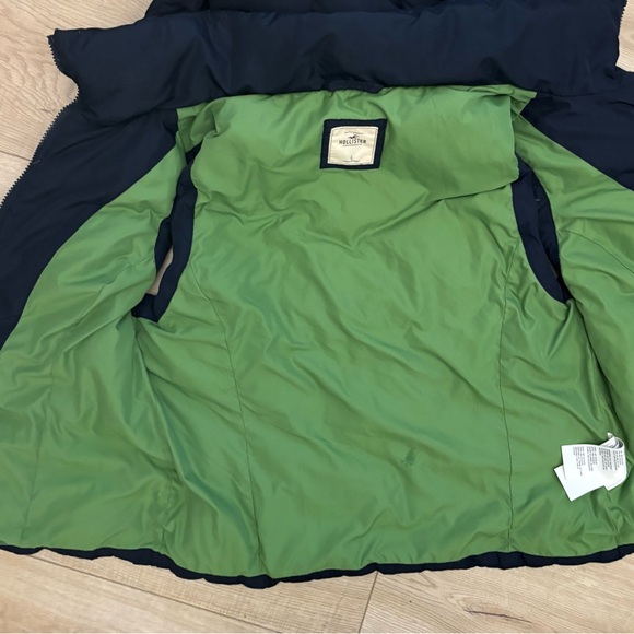 Y2K Hollister Puffer Vest Navy and Green Puffer Vest - Picture 5 of 7